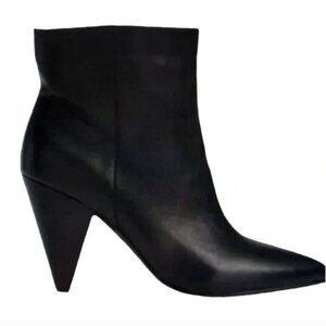Treasure & Bond Scope Black Leather Heeled Boots SIZE 8.5